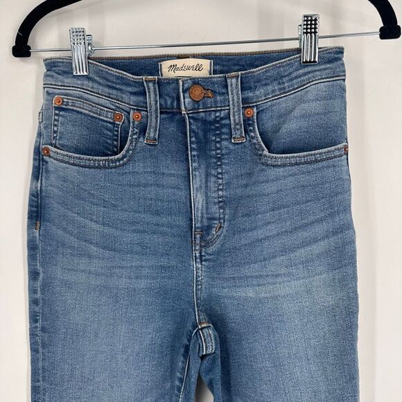 Madewell Women's Mid-Rise Cali Demi Bootcut Jeans Blue Denim Light Wash Size 24 - Picture 6 of 14
